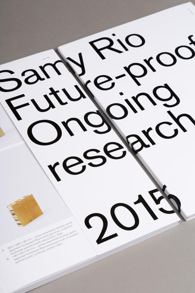 Ouvrage de Samy Rio, Future–proof ? Ongoing research (2015–2020), publié par Pli Éditions