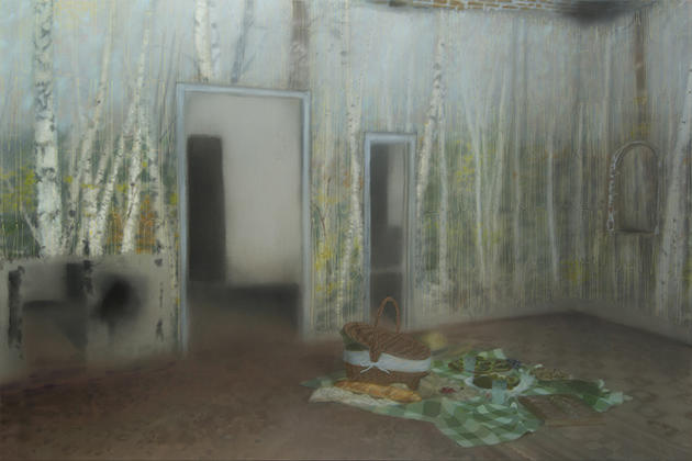 Thomas Broomé, PicNic, 2021, Acrylic on canvas, 100 x 150 cm