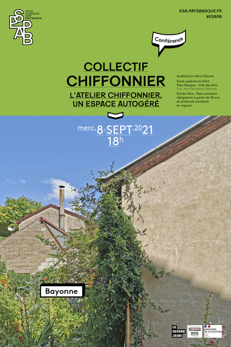 Conférence Collectif Chiffonnier - ESAPB Affiche