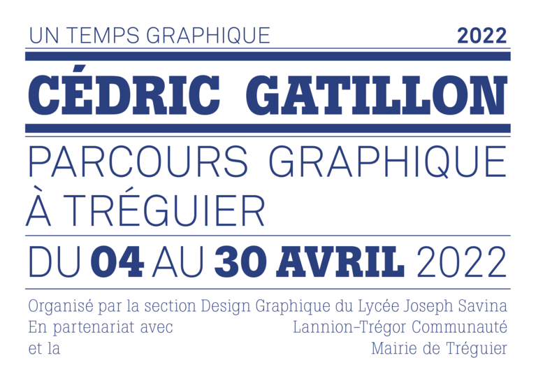 Étiquette de présentation de l'exposition de Cédric Gatillon