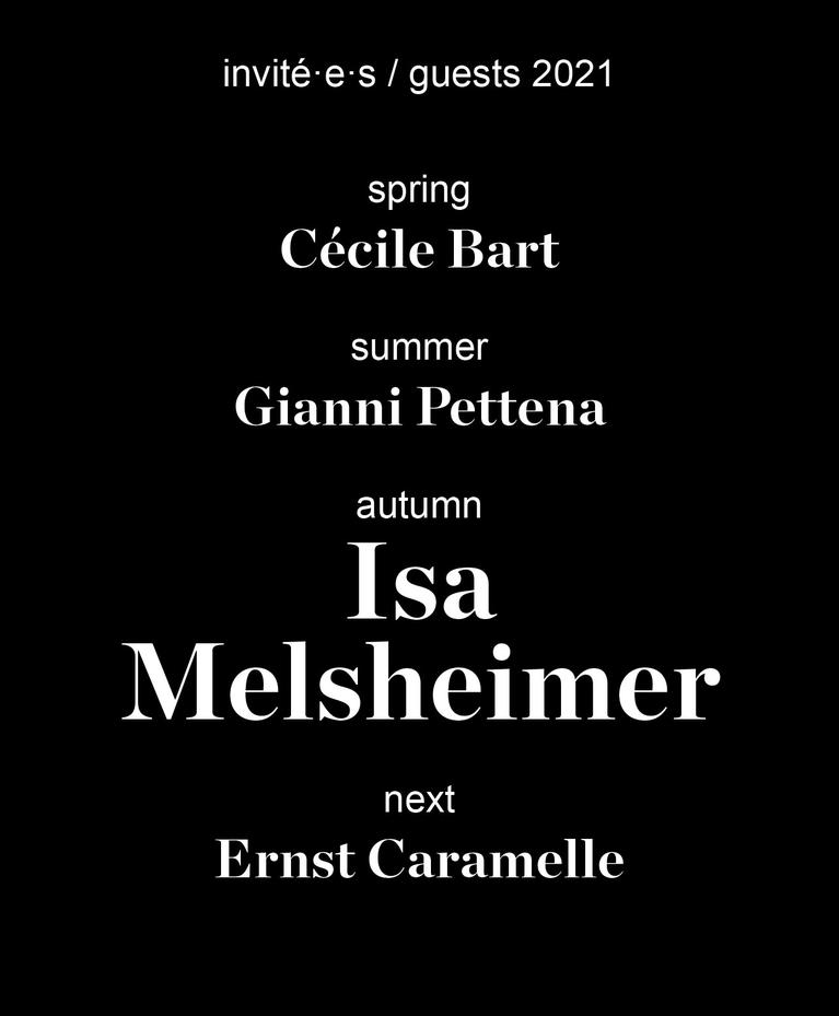 Flyer du lancement de la publication d'Isa Melsheimer