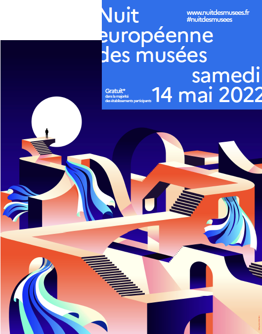 Affiche Nuit des musées 2022 du Ministère de la culture