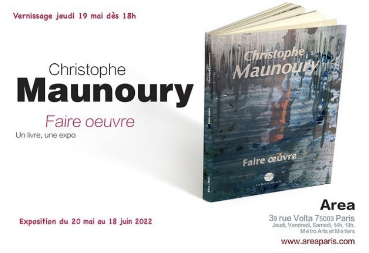 Affiche du Vernissage de l'exposition de Christophe Maunoury