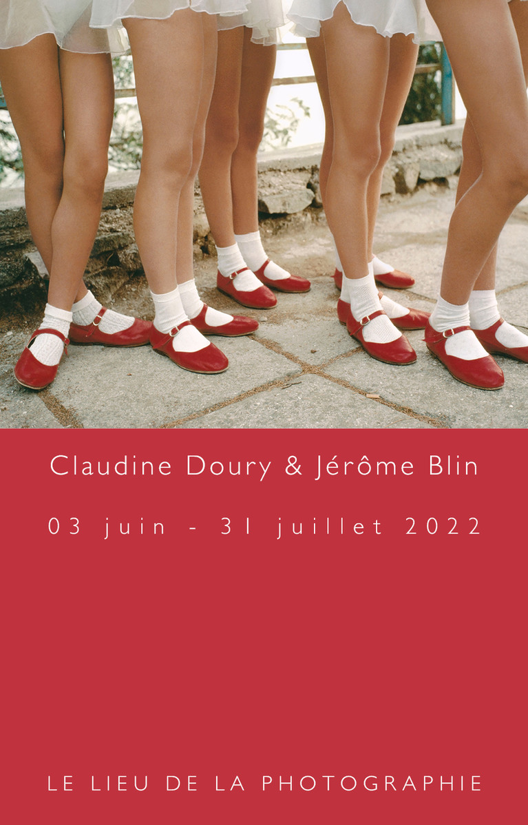 Carton d'invitation d'exposition, image de Claudine Doury