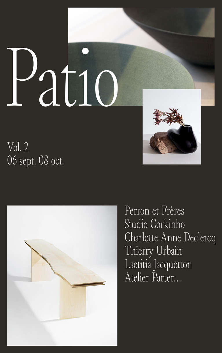 affiche de l'exposition "Patio vol.2" de la galerie SINOPLE
