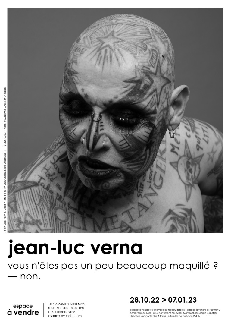 Affiche de l'exposition Jean-Luc Verna