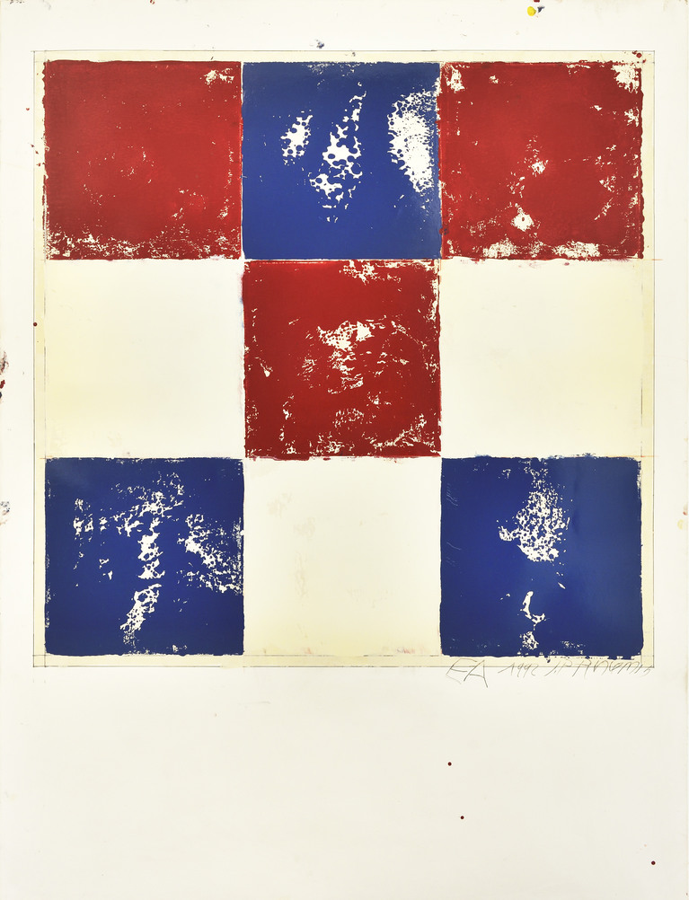 Jean-Pierre Pincemin "Sans titre" 1992, empreintes, 160 x 120 cm 