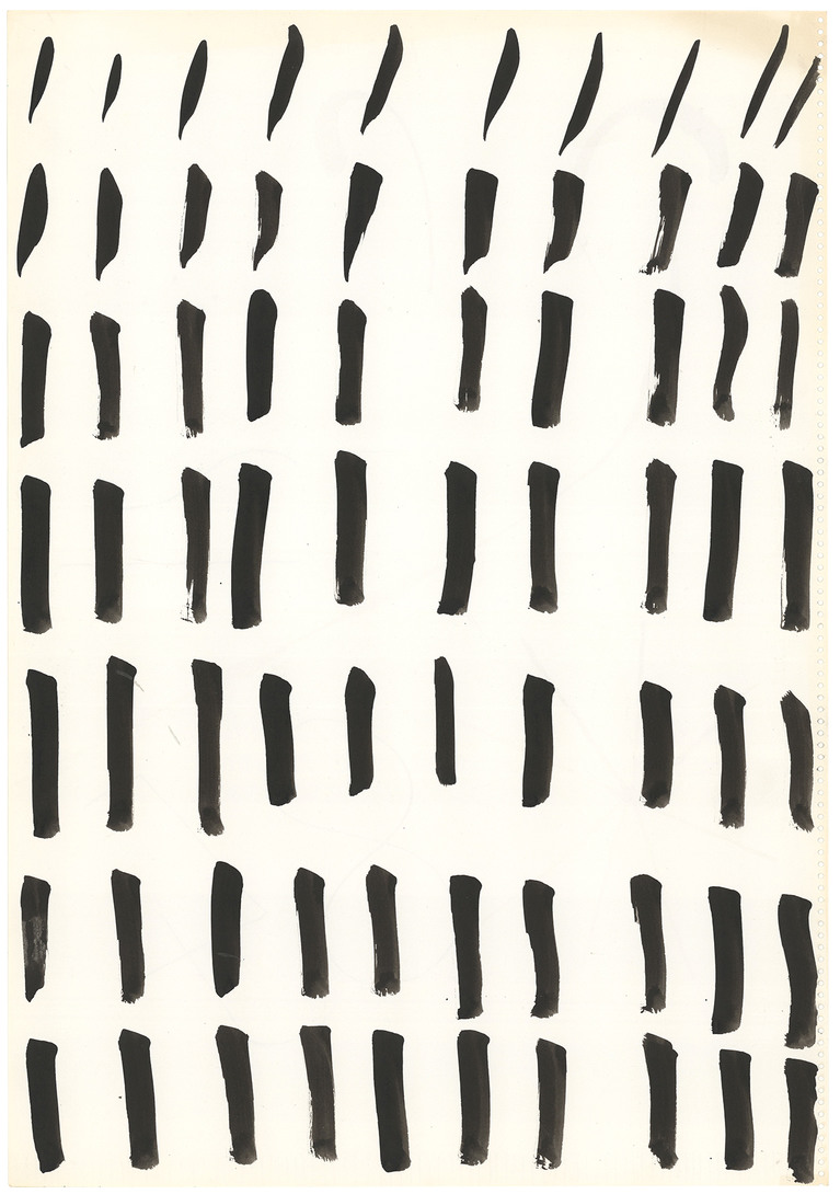 ramón losa, sans titre, circa 2020, encre sur papier, 49.5 x 34.5 cm