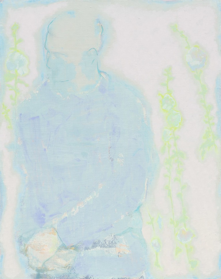 Simon Martin, Fantôme, 2023, huile et acrylique sur toile, 61 x 50 cm, pièce unique 