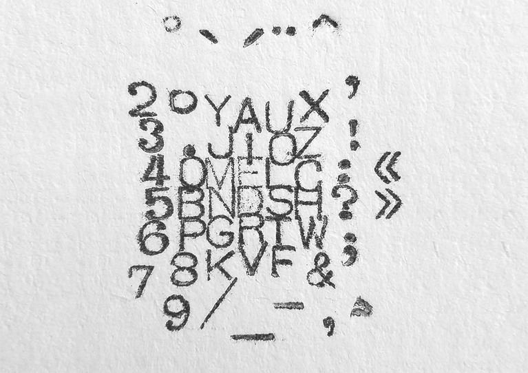 Hansen Writing Ball Typographie
