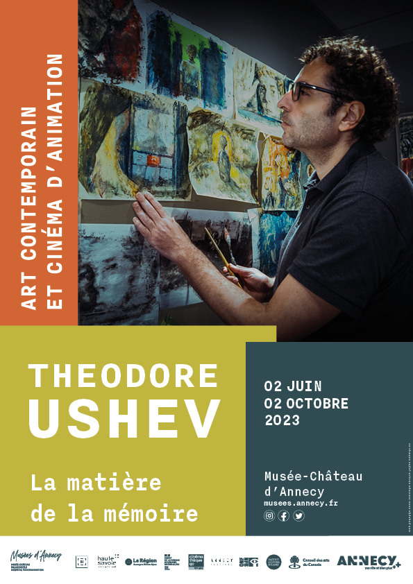 Affiche de l'exposition Theodore Ushev. La matière de la mémoire
