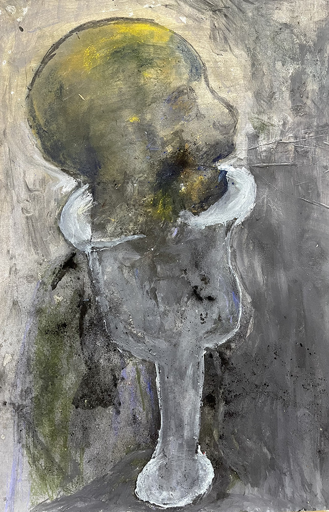 Jonathan Beralus, Untitled, aquarelle sur papier, 70x50 cm, 2022