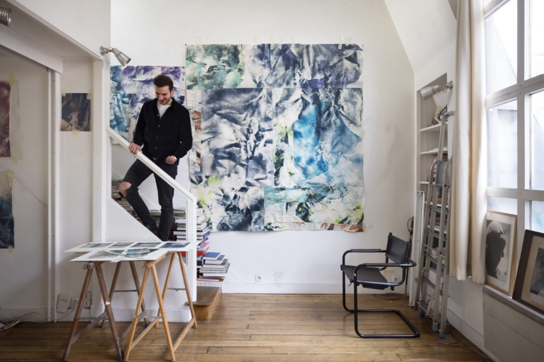 Bruno Albizzati dans son atelier à Paris @ClaireIlli.