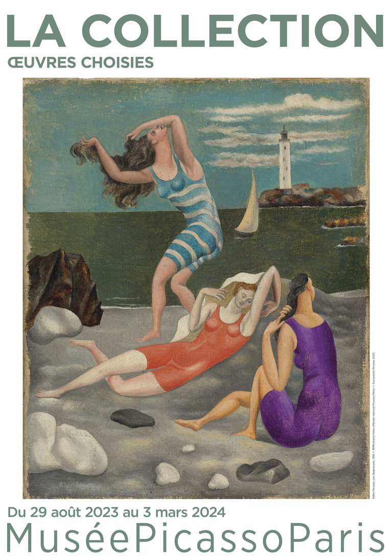 Affiche de l'exposition "La Collection. Oeuvres choisies" : Pablo Picasso, Les Baigneuses, 1918