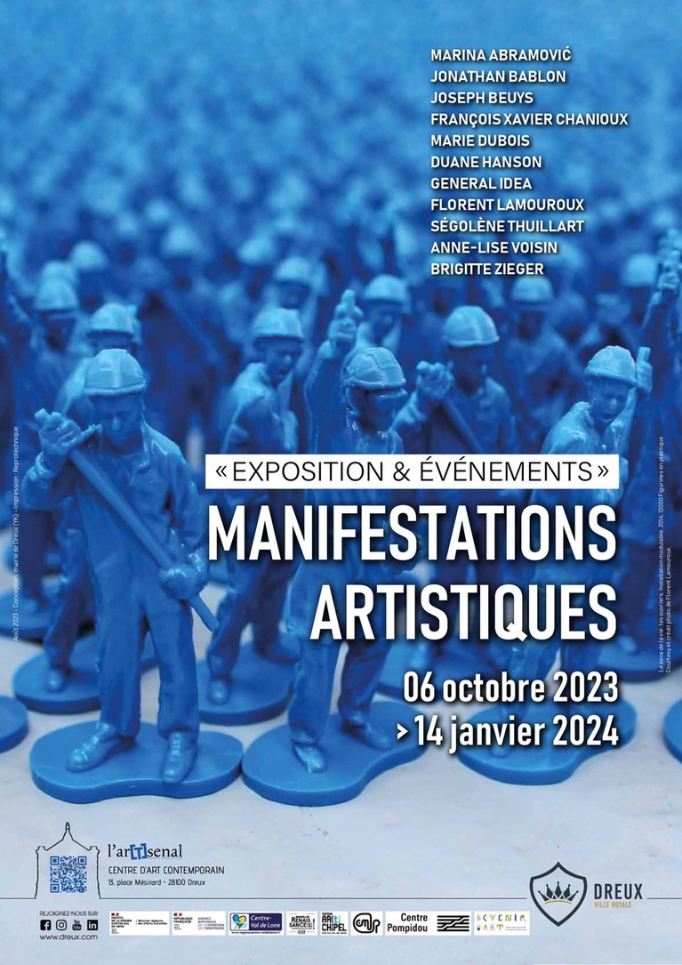 Manifestations artistiques, affiche de l'exposition, l'ar[t]senal, Centre d'art contemporain départemental, 2023