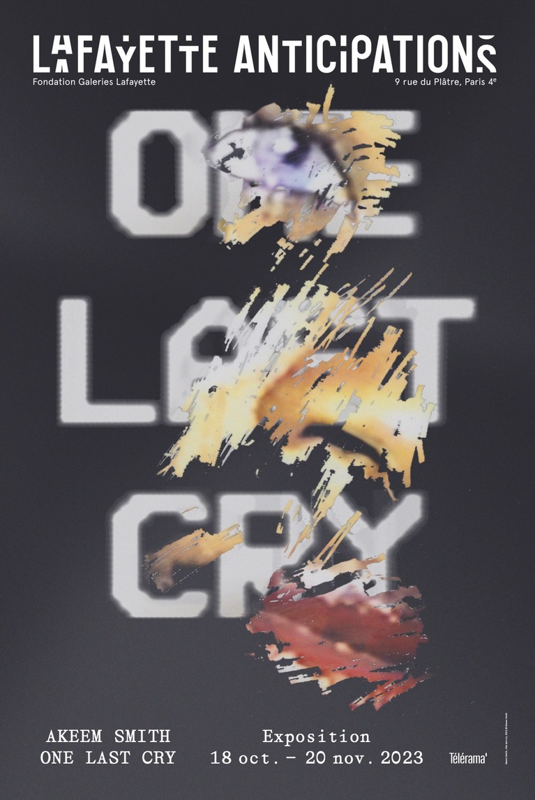 Affiche de l'exposition "Akeem Smith "One Last Cry""