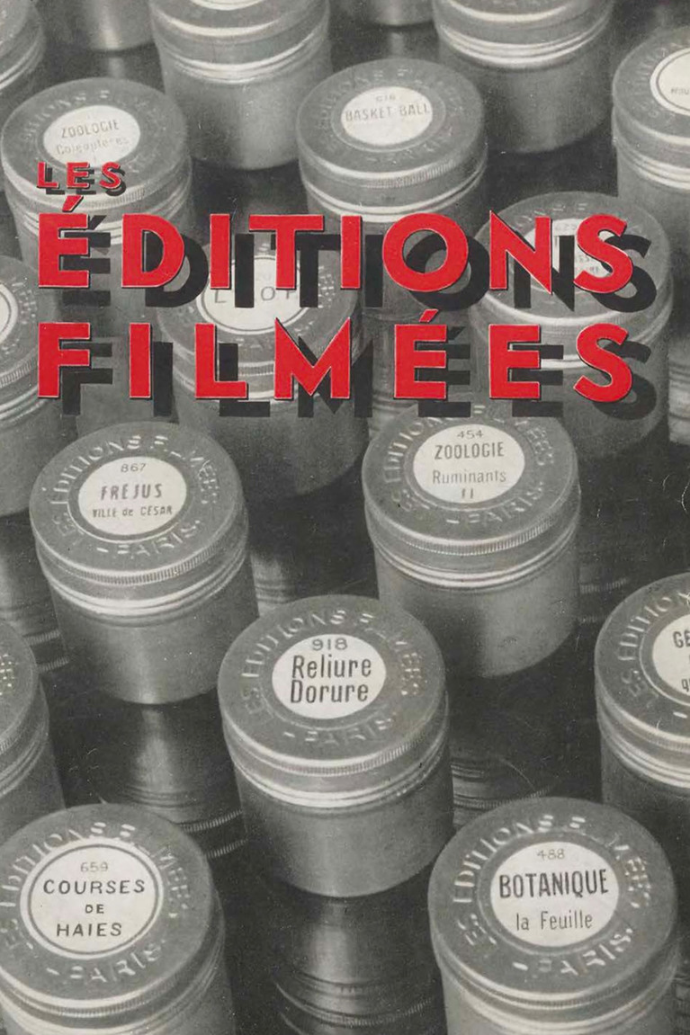 Les Éditions filmées, Paris, catalogue, 1951, détail de couverture