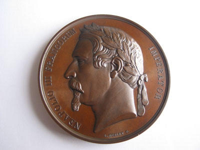 Médaille commémorant la découverte de Ninive, par Louis Merley