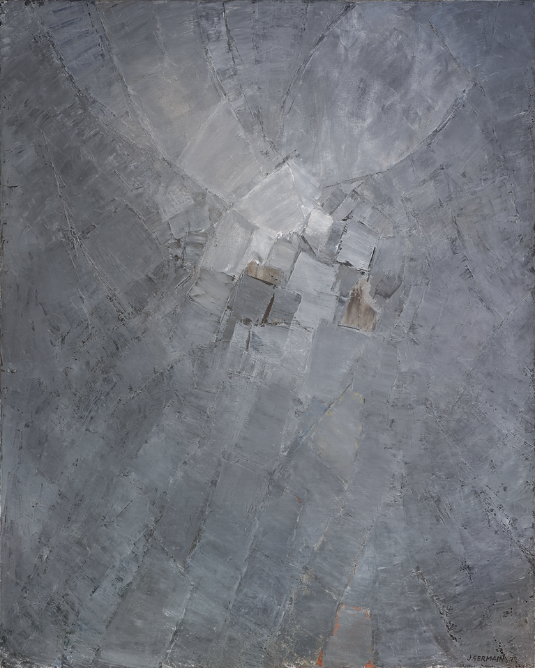 Vue de l’œuvre de Jacques Germain, Composition grise