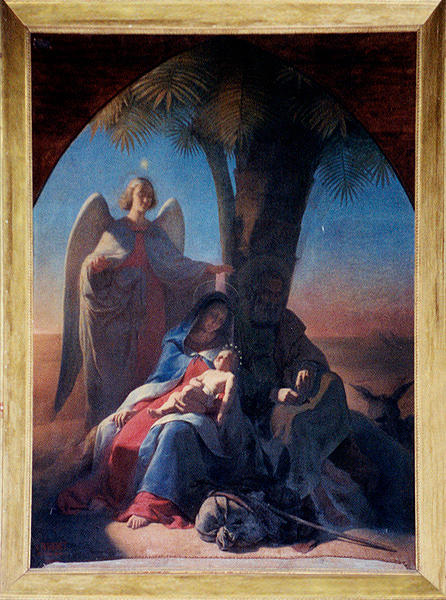 Repos de la Sainte Famille en Egypte, par Louis-Joseph-César Ducornet