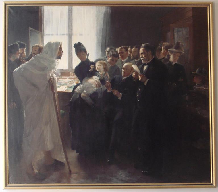 Laurent-Gsell, La vaccine de la rage, vers 1887