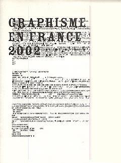 Couverture, Graphisme en France 2002, Forger une culture graphique