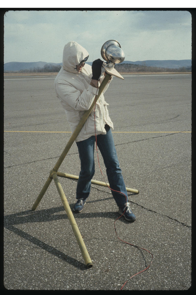 Max Neuhaus testing for his Siren Project, 1978–1989 