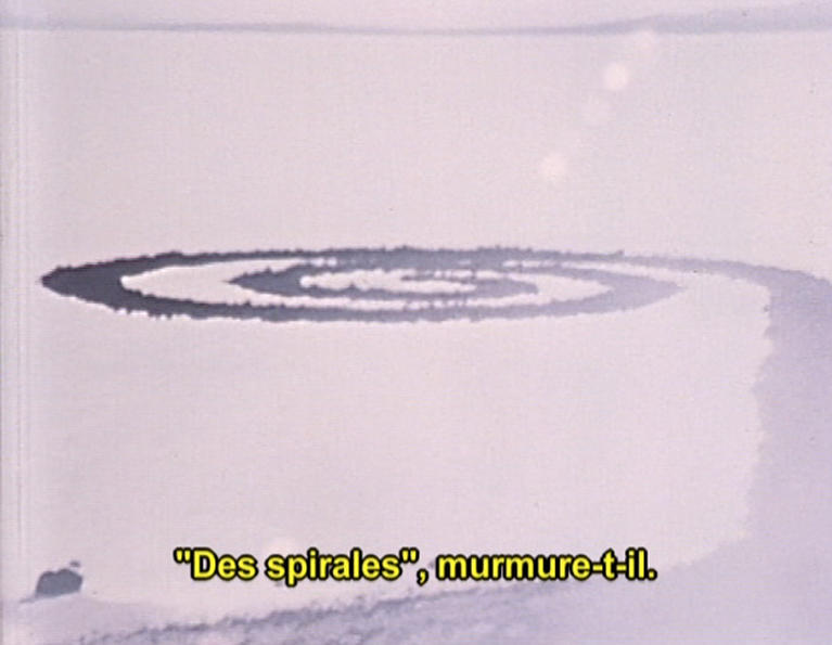 Photogramme du film Spiral Jetty de Robert Smithson, 1970