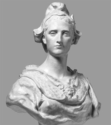 Jean-Antoine Injalbert, Buste de Marianne, La République, 1889