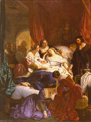 Eugène Deveria, La Mort de Jane Seymour, 1847