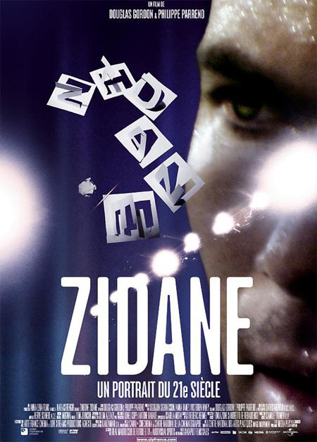 Affiche du film de Philippe Parreno et Douglas Gordon, Zidane, un portrait du XXIe siècle, 2004
